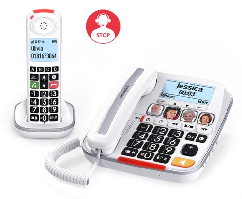SwissVoice Xtra 3355 Combo Telephone with Answer Machine | 33736J | SwissVoice