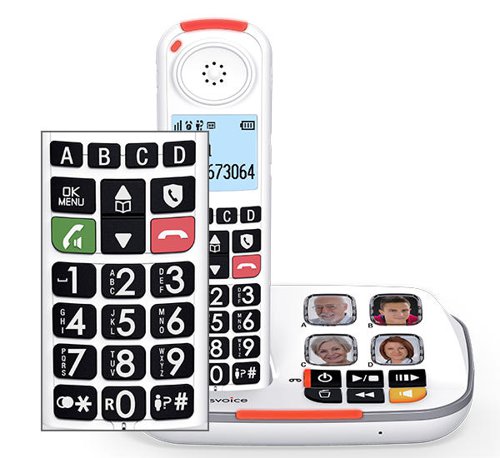 SwissVoice Xtra 2355 Single DECT Telephone with Answer Machine