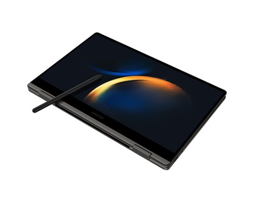 The Galaxy Book3 360 will bend over backwards to fit your style of work. Its 360° rotating hinge lets you use it as a laptop, tablet, or anything in-between. Samsung squeezed in a 13th gen Intel® Core™ i5 processor with 12 cores, so it will speed through your workloads. And when you're done being productive, the Full HD AMOLED touchscreen is perfect for kicking back with a movie. Crisp detail, bold colours and deep contrast – it's got it all! And with Intel® Iris® Xe Graphics on board, you can even take on creative task or blow off steam with some gaming.