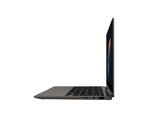 The Galaxy Book3 360 will bend over backwards to fit your style of work. Its 360° rotating hinge lets you use it as a laptop, tablet, or anything in-between. Samsung squeezed in a 13th gen Intel® Core™ i5 processor with 12 cores, so it will speed through your workloads. And when you're done being productive, the Full HD AMOLED touchscreen is perfect for kicking back with a movie. Crisp detail, bold colours and deep contrast – it's got it all! And with Intel® Iris® Xe Graphics on board, you can even take on creative task or blow off steam with some gaming.