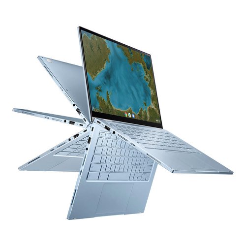 ASUS Chromebook Flip C433TA 14 Inch Touchscreen Intel Core M3-8100Y 4GB RAM 128GB eMMC ChromeOS  8AS10358049