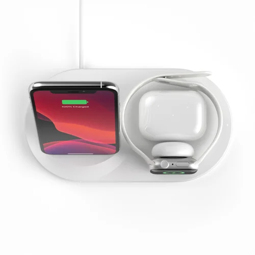 Belkin BoostCharge 3in1 Wireless Pad and Stand for Apple Watch White Belkin International