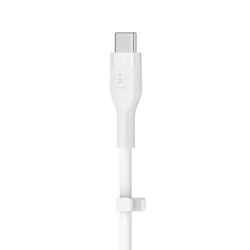 Belkin BoostCharge 1m Silicon USB-C to Lightning Cable White 8BECAA009BT1MWH Buy online at Office 5Star or contact us Tel 01594 810081 for assistance