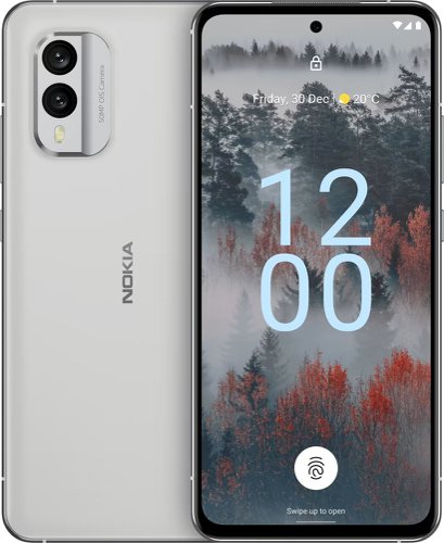 Nokia X30 6.43 Inch 5G Dual SIM Qualcomm Snapdragon 695 6GB RAM 128GB Storage Android 12 Mobile Phone White