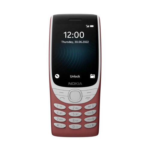 Nokia 8210 2.8 Inch 4G Dual SIM 48MB RAM 128MB Storage Mobile Phone Red