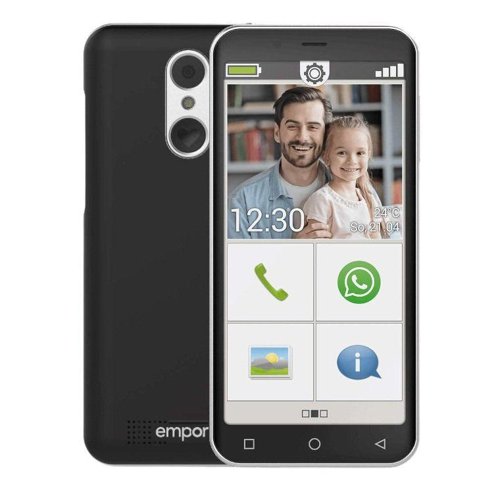 Emporia SMART 4 5 Inch 4G Single SIM Android 10 3GB 32GB 2500mAh Mobile Phone Black