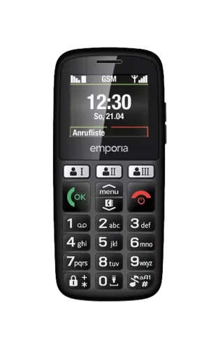 Emporia HAPPY E30 Black 1.8 Inch 2G Unlocked Sim Free Mobile Phone Black
