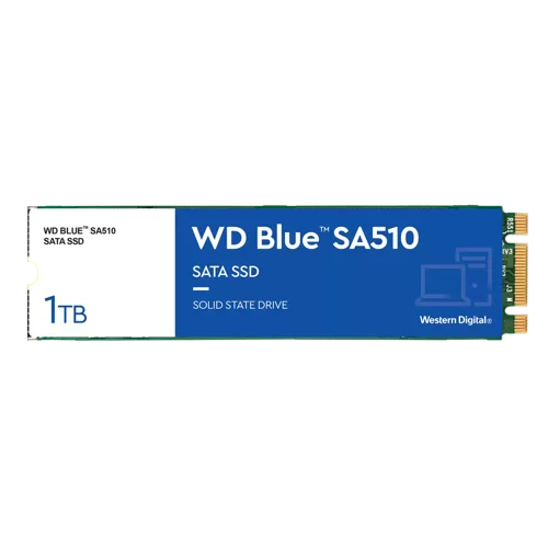 Western Digital Blue SA510 1TB M.2 SATA 3 Internal Solid State Drive V3 Solid State Drives 8WDS100T3B0B