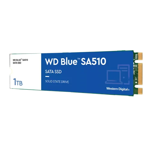 Western Digital Blue SA510 1TB M.2 SATA 3 Internal Solid State Drive V3 8WDS100T3B0B