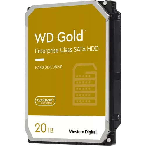 Western Digital Gold 20TB 7200 RPM SATA 3.5 Inch Internal Hard Drive