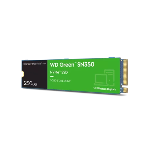 Western Digital Green SN350 M.2 250GB PCI Express 3.0 TLC NVMe Internal Solid State Drive Solid State Drives 8WDS250G2G0C