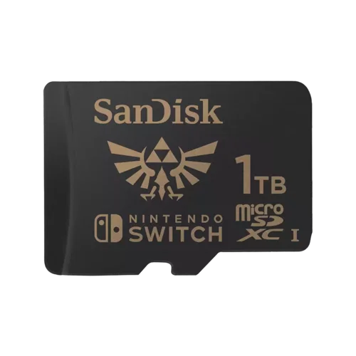 The officially-licensed SanDisk microSDXC card for the Nintendo Switch provides dependable, high-performance storage for your console. Adds extra capacity, so you can keep your favourite titles on a single card.