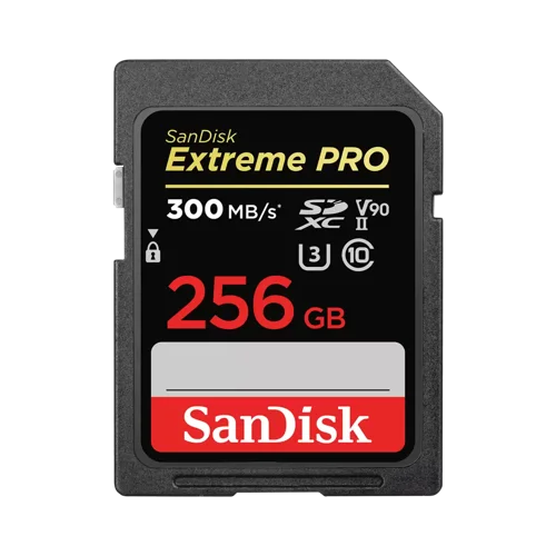 SanDisk Extreme PRO 256GB UHS-II Class 10 SD Card 8SD10389787 Buy online at Office 5Star or contact us Tel 01594 810081 for assistance