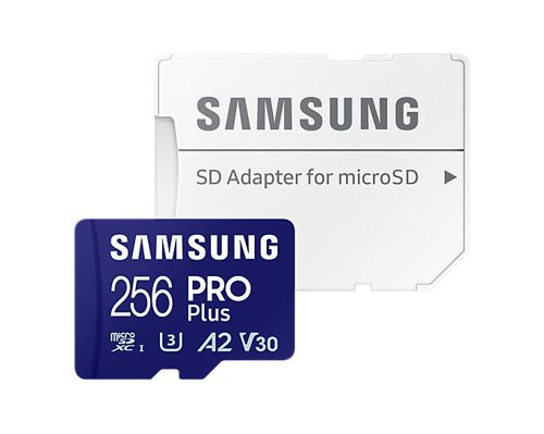 Samsung MB-MD256SA 256GB Pro Plus MicroSDXC UHS-I Memory Card with Adapter