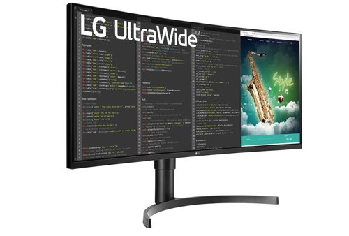 8LG35WN75CPB | See more, create better.The UltraWide™ QHD screen (3440x1440 resolution, 21:9 aspect ratio) is great for work. This allows for monitoring of large amounts of footage for video editing, and numerous audio plugins and effects can be displayed at once.Support for USB Type-C™ enables charging for the latest laptops up to 90W, fast data transfers, and display connection. It is also compatible with Mac devices. Just one cable can realise an ideal, efficient workstation.This streamlined display features a slim bezel on three sides and no distractions from the dazzlingly precise, lifelike image while 7W Stereo Speakers with MaxxAudio® completes your immersive experience.With 100Hz refresh rate and 5ms(GTG) response time, objects are rendered clearly for smoother videoplay and an almost surreal visual fluidity. You can get sufficient quality for work, and the competitive edge for gaming.The One-Click stand makes it easy to install without any other equipment, and flexibly adjust the height and tilt of the big screen to position it in the optimal position for you.