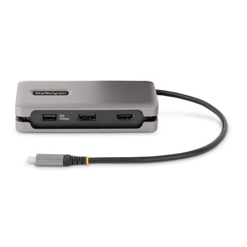 StarTech.com USB-C 4K 60Hz HDMI DisplayPort 3 Port USB Multiport Adapter  8ST10381590