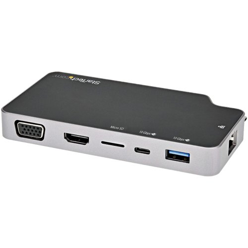 StarTech.com USB-C to 4K HDMI or VGA Video Multiport Adapter with 100W Power Delivery Pass-through