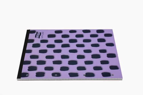 Europa Splash A4 Refill Pad Headbound 140 Pages 80gsm FSC Paper Ruled With Margin Punched 4 Holes Purple (Pack 6) - EU1510Z Clairefontaine