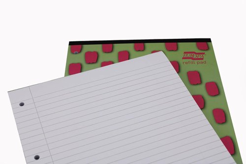 Europa Splash A4 Refill Pad Headbound 140 Pages 80gsm FSC Paper Ruled With Margin Punched 4 Holes Pink (Pack 6) - EU1511Z
