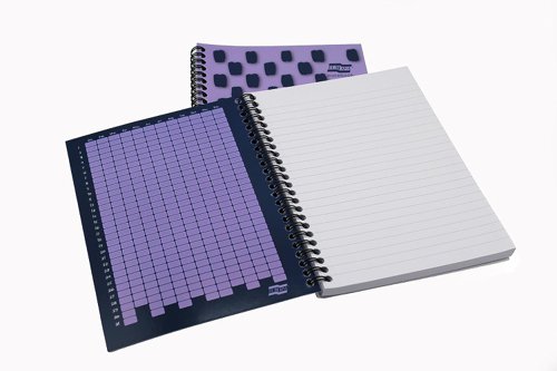Europa Splash Notebooks 160 Lined Pages A5 Purple Cover (Pack of 3) EU1504Z - Clairefontaine - GH00290 - McArdle Computer and Office Supplies