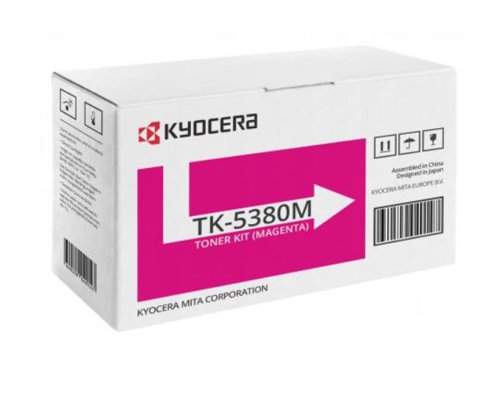 Kyocera TK5380M Magenta Standard Capacity Toner Cartridge 10K pages - 1T02Z0BNL0 Kyocera
