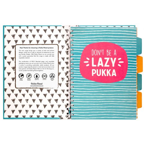 PP09702 Pukka Planet Project Book B5 Assorted Designs (Pack of 2) 9702-SPP