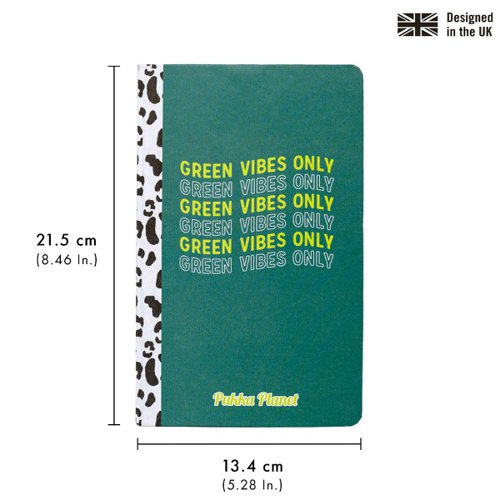 Pukka Planet Notepad Green Vibes Soft Cover Green 9704-SPP - PP09704