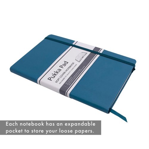Pukka Pad Signature Soft Cover Notebook A5 215x135mm 192 Pages Teal 7752-SIG Notebooks PP09805