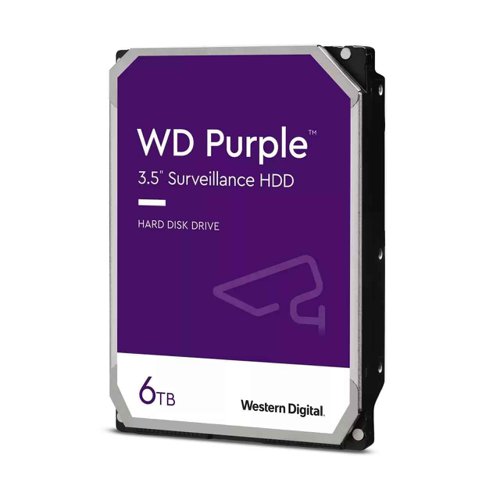 Western Digital Purple 6TB 3.5 Inch SATA 6Gbs 256MB Buffer Internal Hard Drive