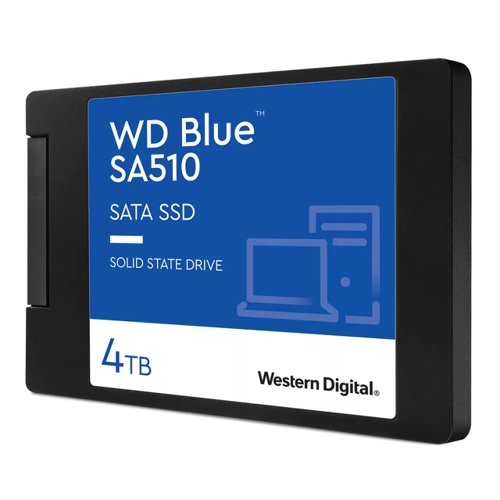 Western Digital Blue SA510 4TB 2.5 Inch SATA 6Gbs Internal SSD 8WDS400T3B0A