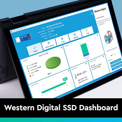 Western Digital Blue SA510 4TB 2.5 Inch SATA 6Gbs Internal SSD 8WDS400T3B0A