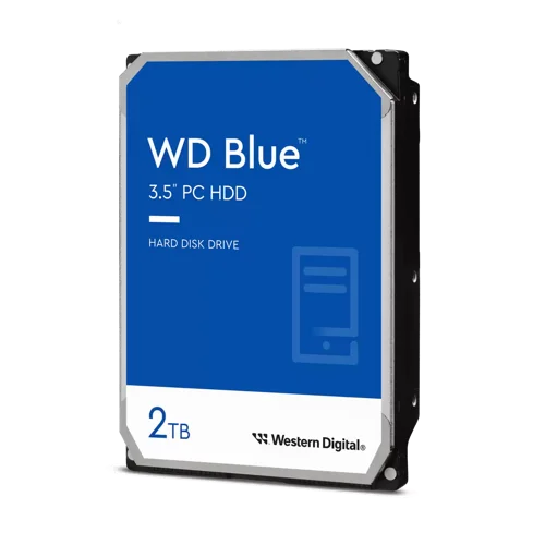 Western Digital Blue 2TB 3.5 Inch SATA 6Gbs 5640 RPM 64MB Buffer Internal Hard Drive 8WD20EARZ