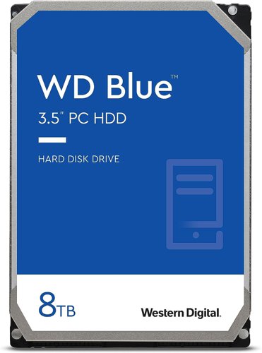 Western Digital Blue 8TB 3.5 Inch SATA 6Gbs 5640 RPM 128MB Buffer Internal Hard Drive