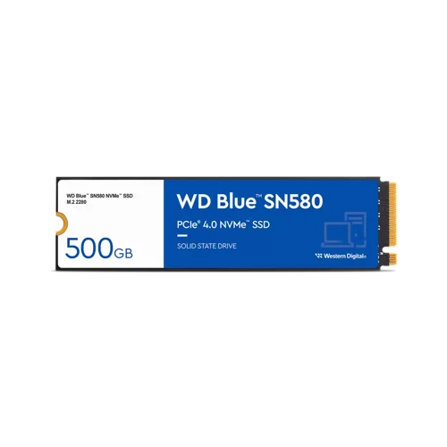Western Digital Blue SN580 500GB M.2 PCI Express 4.0 TLC NVMe Internal Solid State Drive Solid State Drives 8WDS500G3B0E