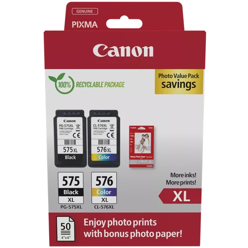 CANON PG-575XL /CL-576XL Ink Cartridge PVP - 5437C006