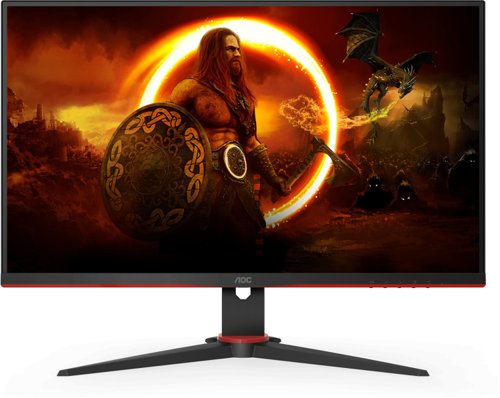 8AOC27G2E | Unleash your potential.The curved AOC C27G2E has a 27in VA panel and a curvature radius of 1500R. Its frame rate of 165Hz, Adaptive Sync, 1 ms response time and low input lag ensure a stutter-free display and radiant picture quality.A 165Hz refresh rate, well over twice the industry standard of 60Hz, makes games run smooth as silk. Realize the potential in your graphics card. Forget screen tearing and forget motion blur. Feel your reflexes become one with the action. Never look back.MPRT is an acronym for moving picture response time. MPRT technology disables and enables your monitor backlight during picture changes. Through the reduced time a frame is shown on the monitor, 'ghosting' and 'blurring' effects are reduced, resulting in a smoother, more 'fluid' feeling gaming experience. Adaptive Sync aligns your monitor’s vertical refresh rate with the frame rate delivered by your GPU, making your gameplay and casual gaming experience even more fluid by eliminating stuttering, tearing and judder. This feature is also useful when enjoying videos and other visual media, for a smoother entertainment. Unleash your reflexes by switching to the AOC Low Input Lag mode. Forget graphical frills: this mode rewires the monitor in favour of raw response time, giving the ultimate edge in hair trigger stand offs.AOC G-Menu is a free tool that you can install on your PC to have complete customization paired with maximum convenience.
