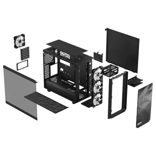 Fractal Design Meshify 2 Lite ATX RGB Black TG PC Case Fractal Design