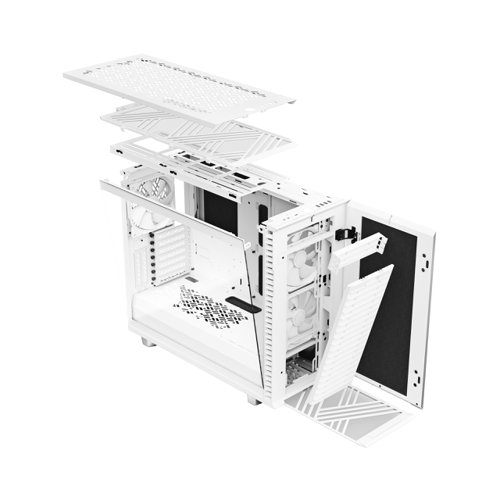 Fractal Design Define 7 ATX White TG Midi Tower PC Case Fractal Design