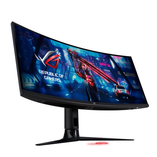 8AS10387831 | Experience the ultra wideThe ROG Strix XG349C gaming monitor features a 34-inch 3440 x 1440 ultra-wide QHD panel with pixel density of 109 pixels per inch (PPI) so you enjoy greater detail when playing games or watching movies. Its ultra-wide 21:9 aspect panel gives you 35% more onscreen desktop space than a WQHD display, so there's even more room for your various application windows when it's time to get work done.
