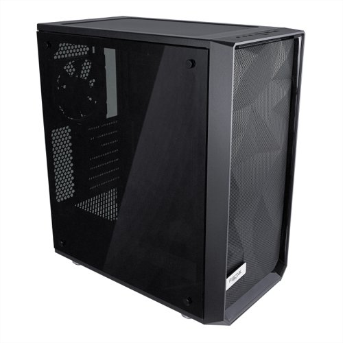 8FR10186578 | Meshify strikes an aggressive pose in the Fractal Design lineup with unparalleled cooling performance and a defiant new look.Like black diamond facets, the angular asymmetry of the Meshify C carves a space uniquely its own as a new force in high-airflow design.A compact yet spacious open ATX layout creates an unrestricted airflow path from front intakes directly through key components to exhaust, ensuring heat is never an issueWhen performance is top priority and compromise is not an option, Meshify has you covered in style.