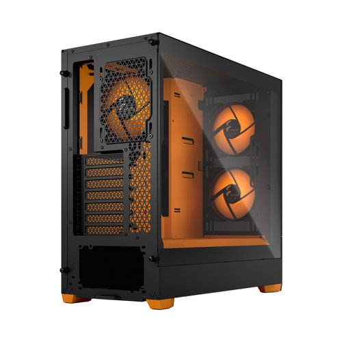 Fractal Design Pop Air ATX RGB Orange Core TG Clear PC Case Desktop Computers 8FR10361723