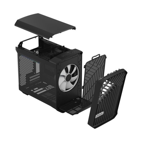 Fractal Design Torrent Nano Micro Tower RGB Black TG Light Tint PC Case