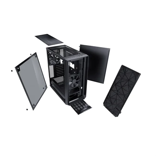 Fractal Design Meshify C Midi Tower Blackout Tempered Glass PC Case 8FR10165797 Buy online at Office 5Star or contact us Tel 01594 810081 for assistance