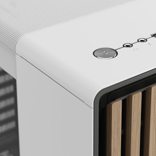 Fractal Design North Chalk White Tempered Glass Clear Tint ATX PC Case