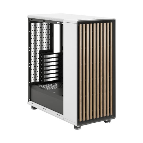 Fractal Design North Chalk White Tempered Glass Clear Tint ATX PC Case