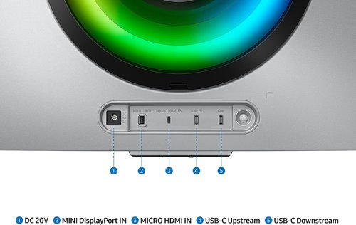 Samsung Odyssey G8 34 Inch 3440 x 1440 Pixels UltraWide Quad HD OLED Mini DisplayPort Micro HDMI USB-C Smart Gaming Monitor 8SA10378217