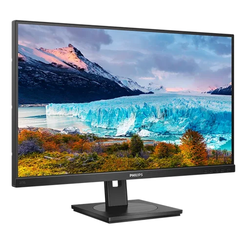 8PH273S1 | The Philips USB-C monitor replaces cable clutter. View FHD image and charge your laptop at the same time with a single USB-C cable. Features Daisy chain for multi-display setup, and Eye comfort with TUV certification to reduce eye fatigue.