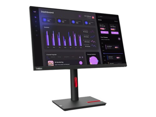 8LEN63CFMATX | Locked and loaded with a whole lot of innovation, the ThinkVision T24i-30 Monitor is powered to help you seize every day. This ample 23.8-inch FHD IPS screen with a wide colour gamut of 99% sRGB makes its vibrancy and colour accuracy a delight to look at even from wide angles.You can adjust the monitor for a more convenient and enjoyable viewing experience with the ergonomic stand’s tilt, lift, swivel and pivot functions. Or simply VESA mount it to save more desk space. With 90% screen real estate, it’s built with a 3-side NearEdgeless bezel design, so your view has fewer distractions and more of what needs to be seen.Integrated Natural Low Blue Light technology reduces toxic blue light while delivering high-fidelity colours.  In addition, the ThinkVision T24i-30 Monitor’s TÜV Rheinland Eye Comfort certification, lets you do more by protecting your eyes from fatigue even during long hours at work.