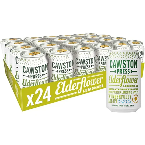 Cawston Press Sparkling Elderflower Can 24 x 330ml - CANS103