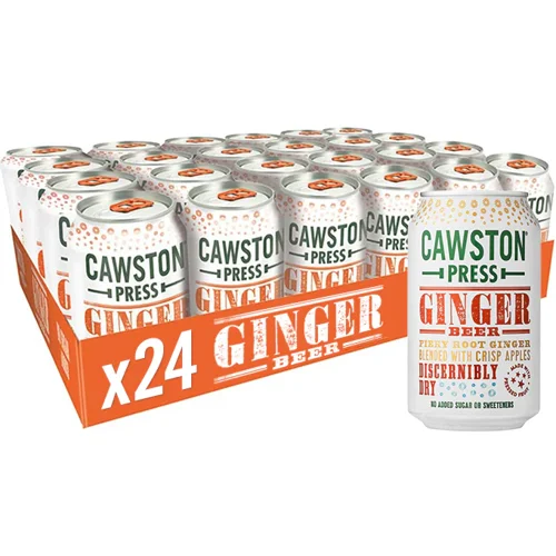 Cawston Press Sparkling Ginger Beer Can 24 x 330ml - CANS104